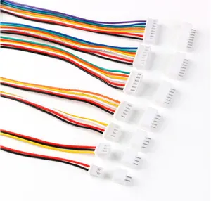 JST XHP 2.54mm pitch konnektörü 2-pin veya maksimum 20-pin kablo demeti 4-pin 4-yönlü 24Awg dişi Idc pigtail tel