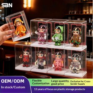 Armário Expositor para Blind Boxes e Bonecas de Bolha, Portátil, Multi-camadas, Transparente, à Prova de Poeira, em Plástico PS, para Decoração Doméstica - Product Image 1