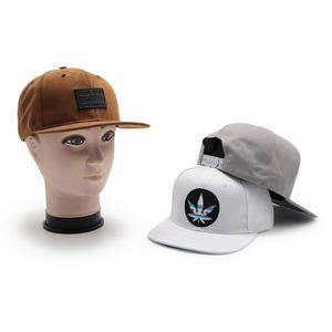 Casquettes de sport à visière plate à 6 panneaux avec broderie personnalisée, logo sur mesure - Product Image 4