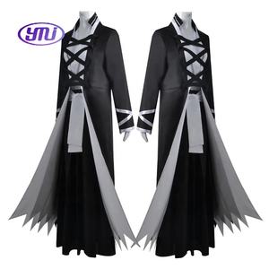 Костюм Куросаки Чиго красивый крутой черный ролевой халат для мужчин и женщин Аниме Костюм отбеливатель Косплей - Product Image 3