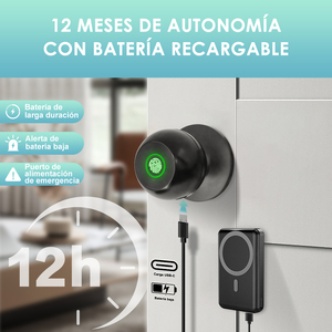 <span class=keywords><strong>Cerradura</strong></span> <span class=keywords><strong>Inteligente</strong></span> de Aluminio para Puerta con Cámara, Control de Acceso por Tarjeta y <span class=keywords><strong>Huella</strong></span> Dactilar, Compatible con la Aplicación TUYA, para Hogar y Dormitorio - Product Image 4