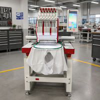 Machine à broder compacte haut de gamme à entraînement par vis à billes pour broderie plate et broderie de logos sur casquettes