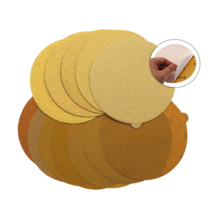 Disques de papier abrasif en oxyde d'aluminium ronds de 150 mm de qualité supérieure PEXMIENTAS avec dos adhésif, rouleau de papier abrasif, disques de ponçage PSA - Product Image 1