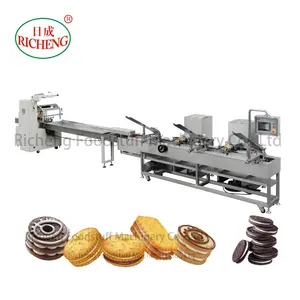 Chinese Compressed Plants Sweet Walnut Sandwich Biscuit Food Tunnel Make Making Machine In China