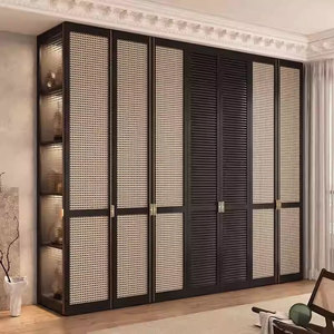 <span class=keywords><strong>Armoire</strong></span> de chambre à coucher moderne de luxe avec <span class=keywords><strong>porte</strong></span> <span class=keywords><strong>coulissante</strong></span> en verre réglable et grande capacité pour le mobilier de salon - Product Image 2