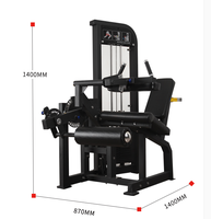Machine de musculation professionnelle DINUO Premium réglable en acier pour curls et extensions de jambes, avec pile de poids de 70 kg, pour salle de sport