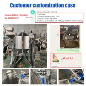 Miscelatore a Tamburo Rotante Verticale in Acciaio Inox per Prodotti Chimici, Tè, Ingredienti Secchi, Spezie, Polveri Alimentari e Detersivi in Offerta Speciale - Product Image 6