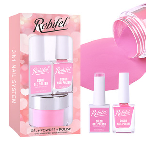 Cơ sở/Top Coat activatorsystem thiết yếu chất lỏng Bộ 6 màu sắc Nail Dip Bột kit - Product Image 5