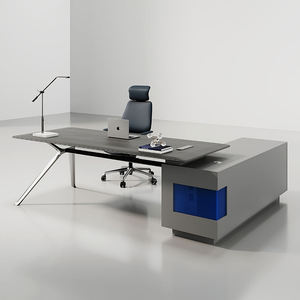 Escritorio Ejecutivo Moderno y Minimalista, Estilo <span class=keywords><strong>de</strong></span> Diseñador <span class=keywords><strong>de</strong></span> Alta Gama, Mesa <span class=keywords><strong>de</strong></span> <span class=keywords><strong>Oficina</strong></span> para CEO, Estación <span class=keywords><strong>de</strong></span> Trabajo <span class=keywords><strong>de</strong></span> Lujo para Gerentes con Gabinete Lateral - Product Image 2