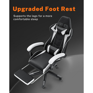 <span class=keywords><strong>Silla</strong></span> de juego AJUNION con almohada Lumbar de masaje, <span class=keywords><strong>silla</strong></span> de ordenador con marco de Metal resistente, <span class=keywords><strong>silla</strong></span> reclinable para jugadores Esport de 90-155 °, color negro - Product Image 3