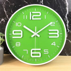 Horloge murale analogique classique en quartz en plastique de 12 pouces pour la décoration de la maison - Product Image 5