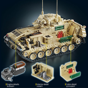 96007 M2 Bradley Stryker <span class=keywords><strong>X</strong></span> Véhicule blindé Modèle de puzzle en blocs de construction Jouet pour enfants - Product Image 3