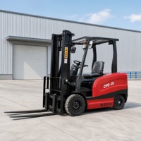 Chariot élévateur électrique de 2,5 tonnes à énergie nouvelle avec pneus en caoutchouc massif pour la manutention de marchandises en usine et en centre de distribution