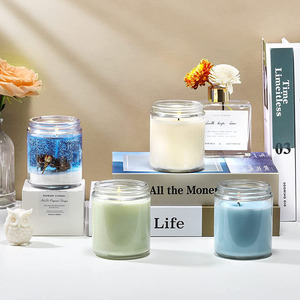 Barattolo in Vetro di Alta Qualità da 8 oz per Candele con Coperchio in Bambù e Tappo a Vite, Supporta Confezione Personalizzata - Product Image 6