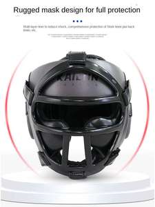 Équipement de combat pour adultes et enfants <span class=keywords><strong>Casque</strong></span> de <span class=keywords><strong>boxe</strong></span> avec protection complète Couvre-tête Sanda Masque facial Barre transversale - Product Image 2