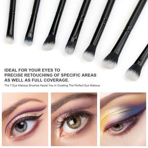 مجموعة فرشاة مستحضرات التجميل 15 قطعة قابلة للتخصيص فرشاة كابوكي لكريم الأساس مجموعة فرشاة مكياج لكريم ظل العين وأحمر الخدود والرموش - Product Image 6