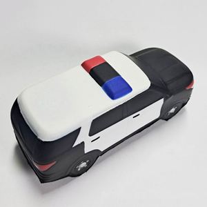 Balle anti-stress publicitaire personnalisée en mousse avec logo de voiture de police SUV – Cadeaux promotionnels - Product Image 2
