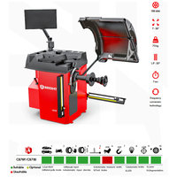 Équilibreuse de pneus entièrement automatique certifiée TUV CB78P, technologie sonore sans contact, entretien de voitures, motos, SUV, alimentation 220V