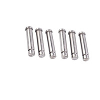 Threaded Piston Pin Long Shaft CNC Machined Stainless Steel Bright Uncoated 5mm Round Head Motor Axle Shaft