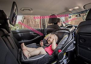 Espejo de seguridad <span class=keywords><strong>para</strong></span> bebé de 360 grados de fácil instalación <span class=keywords><strong>para</strong></span> recién nacido con espejo retrovisor ancho <span class=keywords><strong>para</strong></span> coche de bebé - Product Image 2