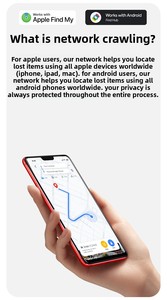 Système double compatible avec Apple Find My et l'application Android, <span class=keywords><strong>localisation</strong></span> en temps réel mondiale, étanche IP66, mini traceur intelligent pour animaux de compagnie - Product Image 6