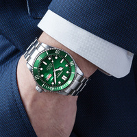 Carnaval hommes série fantôme montres mécaniques miroir loupe acier inoxydable échantillon cadran conception