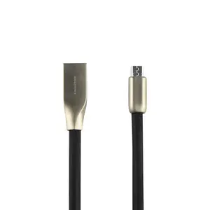 2А 1 м цветной микро-usb-кабель для зарядки, быстрая зарядка, плоский кабель из сплава цинка
