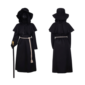 Il Costume da medico della peste della bocca di uccello spaventoso in maschera di Halloween ispirato al <span class=keywords><strong>film</strong></span> TV per adulti include vestito e maschera - Product Image 3