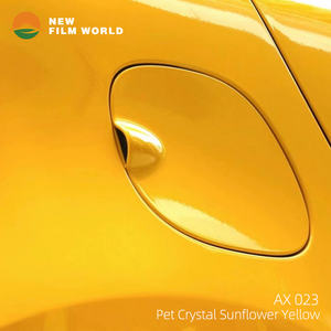 <span class=keywords><strong>Film</strong></span> d'emballage de voiture en cristal jaune, tournesol, noir, brillant, enveloppe vinylique pour voiture transparent, couleur bonbon - Product Image 6