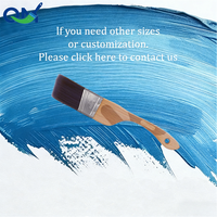 Ensemble de pinceaux de peinture industriels DIY de haute qualité, personnalisables, avec manche ergonomique en bois pour un polissage et une peinture efficaces
