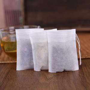 Sachets de thé vides jetables en non-tissé, écologiques, avec ficelle, thermoscellables, 5x7cm / 6x8cm / 7x9cm / 8x10cm, vente en gros - Product Image 2