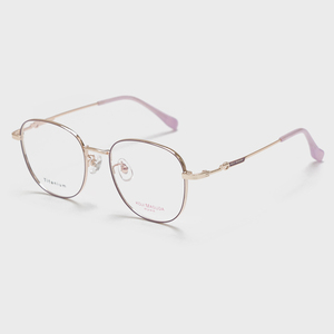 <span class=keywords><strong>Lecool</strong></span> Monturas de Gafas Redondas de Titanio para Mujer con Protección Anti-Luz Azul y Diseño Ligero para Gafas de Lectura - Product Image 4
