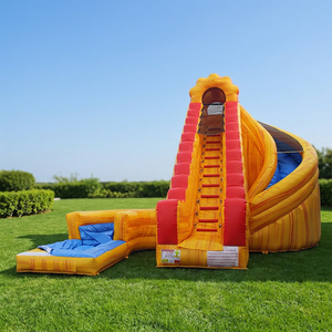WINSUN Tobogán Inflable de PVC Amarillo de Alta Calidad, Grande y Atractivo, con Diseño de Olas de Agua, para Parques Acuáticos Comerciales - Product Image 1