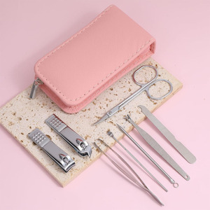 <b>Nail</b> Care Beauty Instruments Set With Stainless Steel <b>Tools</b> For Manicure And Pedicure Cuticle Pusher Beauty Kit In Zippered Case - Product Image 2
