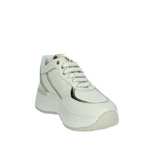 Sneakers Janet & Janet Donna J-060 Beige Oro, chaussures en toile tendance - Product Image 5