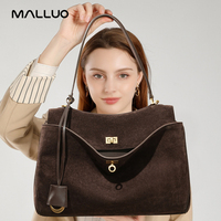 Tas Bahu Wanita Fashion Vintage Baru Kulit Asli Mewah Tas Bahu Wanita Kapasitas Besar untuk Penggunaan Sehari-hari Wanita.