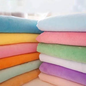 Textile bon marché couleur unie, cristal Super doux <span class=keywords><strong>velours</strong></span> couleur bleue 100 Polyester polaire cristal Minky peluche <span class=keywords><strong>tissu</strong></span> pour oreiller/ - Product Image 4