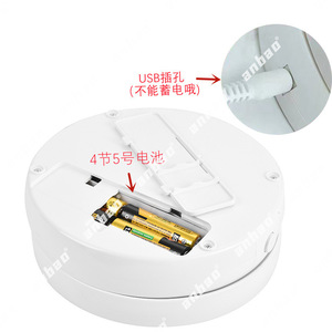 Cosmetic <b>Mirror</b> Round <b>Desktop</b> Dual Sided 10X Magnification Foldable With Light And Storage For Makeup - Product Image 2