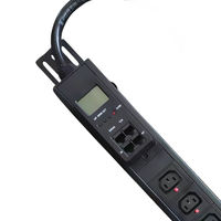 PDU de montage en rack de qualité industrielle 16A 6C13 2C19 avec disjoncteur, unité de distribution d'alimentation pour armoire de serveur, rack de centre de données