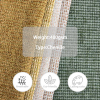 Tissu d'ameublement en chenille roses, dernière conception, en rouleaux, pour canapé d'extérieur - Vente chaude