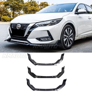 Car Front Bumper <b>Lip</b> Diffuser Spoiler Glossy Black Modification Part for Nissan Sylphy 2020-2022 Protector Car Accessories - Product Image 1