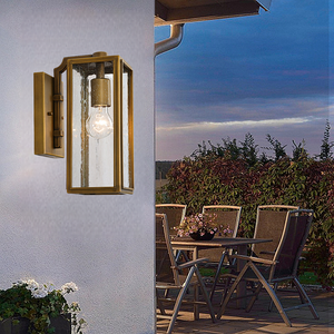 Modern Dış Mekan Su Geçirmez Demir LED Duvar Lambası Bronz Kaplama Asya Tasarımı Ev Lüks Koridor Avlu Villa Bahçe Balkon Kapısı İçin - Product Image 6