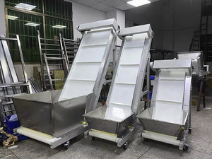 새로운 2층형 100kg 스테인리스 스틸 벨트 컨베이어 500mm 창고용 로딩 PVC/PU/고무 조절 가능 내열 1년 보증 - Product Image 5