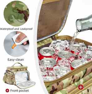 Factory Camouflage Green Tactical Insulated <b>Lunch</b> <b>Box</b> <b>for</b> <b>Adults</b> Large Capacity with MOLLE Water Bottle Pouch Leakproof - Product Image 5