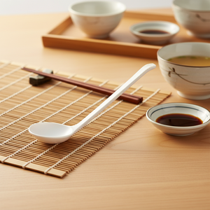 Best Seller New Printed Melamine Long <strong>Ramen</strong> Soup <strong>Spoon</strong> for Restaurant - Product Image 2