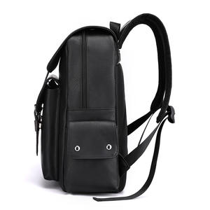 Mochila de cuero para hombre con logotipo personalizado, bolsa de viaje de gran capacidad para hombre, mochila para ordenador portátil de Pu, mochila de lujo para hombre - Product Image 4