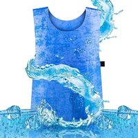 Gilet de refroidissement par évaporation pour hommes et femmes, activé par l'eau PVA, réglable, léger, super rafraîchissant, vêtement de sport