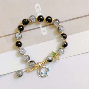 Chinese Style <b>Beads</b> Trendy Exquisite Grey Crystal Stretch <b>Bracelet</b> Transparent Glass Crystal <b>Beads</b> <b>Bracelet</b> for Women Jewelry - Product Image 4