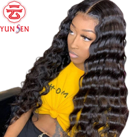 Perruque Lace Front Transparente 13x4 Sans Colle 100% Cheveux Humains Vierges Remy, Bonnet Élastique, Coupe Bob, Ondulations Souples, Tresses Africaines, Compatible DIY, Résistante à la Chaleur