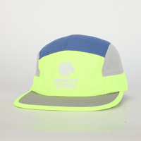 Casquette de sport personnalisable OEM, légère et souple en nylon, pour la course, design uni à 5 panneaux, certifiée BSCI, recyclée, pour le camping, avec votre propre logo
